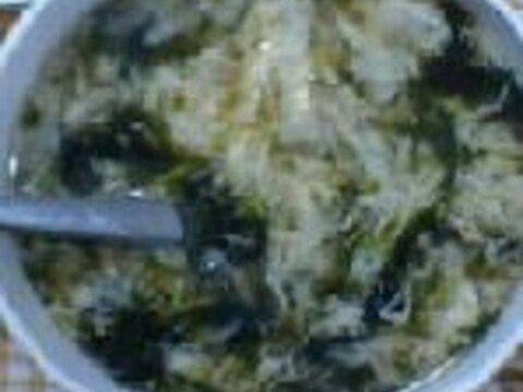 海苔の卵スープ
